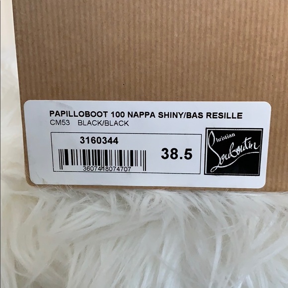 ❌SOLD❌ Christian Louboutin Pappillo Boots 100mm - Picture 8 of 8